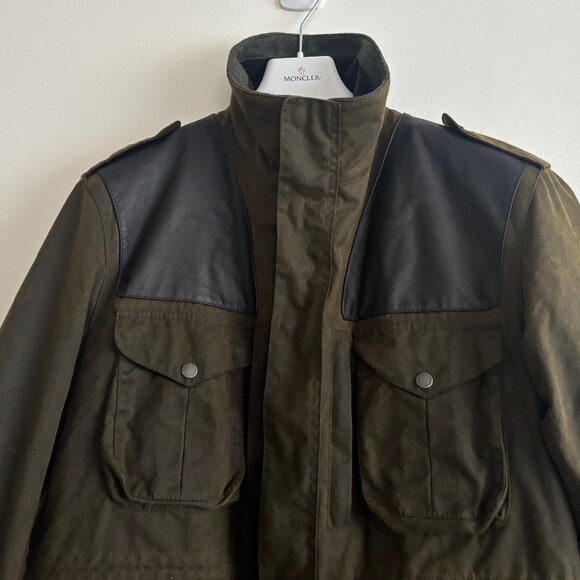 $1500 BNWOT Barbour Supa Corbridge Waxed Cotton Jacket w/ Deep Pile Lining L- XL - Picture 2 of 16